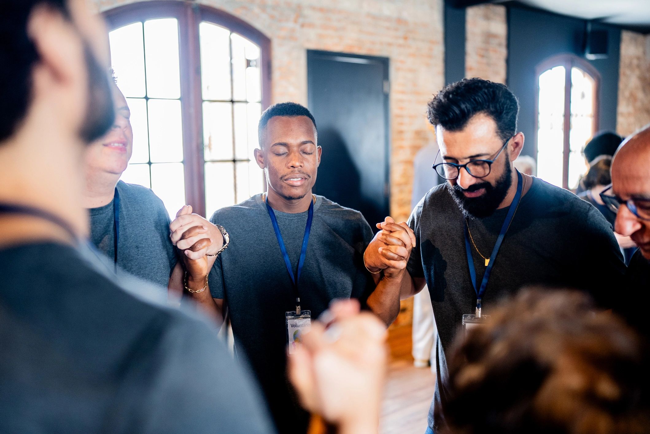 Church leaders praying together